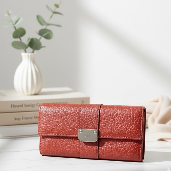 GUCCI Vintage  Bi Fold  Long Wallet - Picture 2 of 10